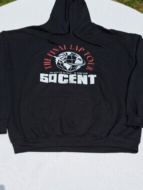 50 CENT 'The Final Lap Tour' Black Hoodie XL Tour Dates New w/o Tag